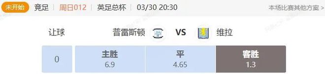英足總杯德甲串關(guān)解析：普維戰(zhàn)弗柏聯(lián)解析