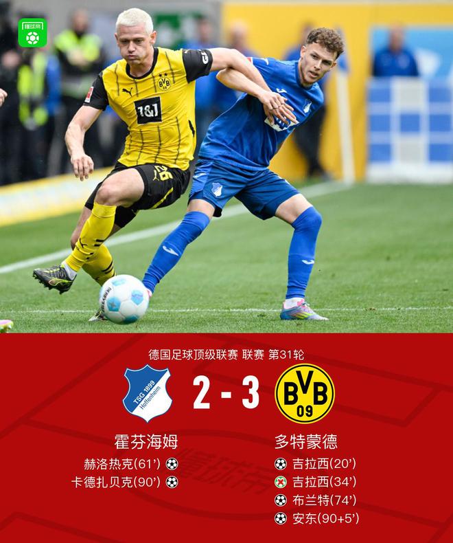 劍南春勝多特3-2，布蘭特建功，吉拉西助攻，安東絕殺。