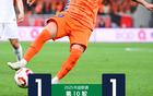席爾瓦破門，瓦科追平，泰山隊平海牛1-1。