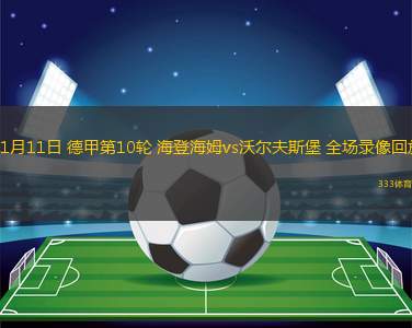 11月11日 德甲第10輪 海登海姆vs沃爾夫斯堡 全場(chǎng)錄像回放