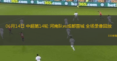 06月14日 中超第14輪 河南隊vs成都蓉城 全場錄像回放
